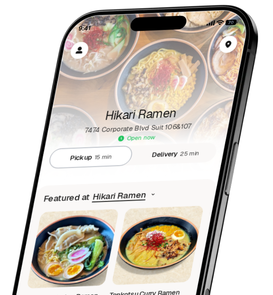 Hikari Ramen app preview